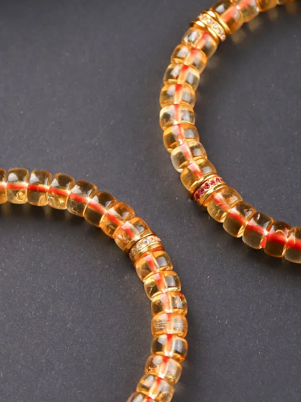 Stunning Yellow Handmade Natural Crystal Bracelet Accessories 2026