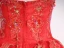 Chic / Beautiful Red Flower Sequins Prom Dresses 2024 Ball Gown Strapless Sleeveless Backless Floor-Length / Long Prom Formal Dresses