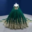 High End Dunkelgrün Perle Pailletten Ballkleider 2022 Ballkleid Spaghettiträger Ärmellos Rückenfreies Königliche Schleppe Ball Festliche Kleider