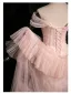 Chic / Beautiful Blushing Pink Sequins Tassel Prom Dresses 2024 A-Line / Princess Off-The-Shoulder Sleeveless Backless Floor-Length / Long Prom Formal Dresses