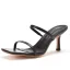 Sexy Blanche Cocktail Sandales Femme Talons Hauts 2022 7 cm Talons Aiguilles Peep Toes / Bout Ouvert Sandales