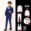Sky Blue Stripe Long Sleeve Boys Wedding Suits 2022 Body Jewellery Coat Pants Shirt Tie Vest Wedding
