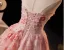Flower Fairy Blushing Pink Beading Sequins Appliques Prom Dresses 2025 Ball Gown Strapless Sleeveless Backless Floor-Length / Long Formal Dresses