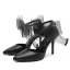Chic / Beautiful Black Ankle Strap Bow Prom Womens Shoes 2026 9 cm Stiletto Heels Pointed Toe High Heels