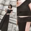 Chic / Belle Noire Robe De Bal 2022 Princesse De l'épaule Manches Courtes Dos Nu Longue Promo Robe De Cérémonie