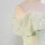 Chic / Beautiful Sage Green Pearl Appliques Prom Dresses 2023 Ball Gown Strapless Sleeveless Backless Bow Sash Floor-Length / Long Prom Formal Dresses