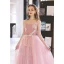Chic / Beautiful Candy Pink Sequins Lace Flower Prom Dresses 2022 A-Line / Princess Spaghetti Straps Sleeveless Backless Floor-Length / Long Prom Formal Dresses