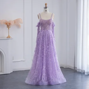 Sexy Mint Green Beading Sequins Prom Dresses 2024 A Line Princess Spaghetti Straps 3 4 Sleeve Backless Floor Length Long Prom Formal Dresses