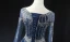 High-end Vintage / Retro Navy Blue Handmade  Beading Rhinestone Sequins Prom Dresses 2024 Ball Gown Scoop Neck Sleeveless Backless Floor-Length / Long Formal Dresses