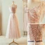 Chic / Belle Rougissant Rose Robe Demoiselle D'honneur 2023 Princesse Encolure Carrée Manches Courtes Dos Nu Noeud Ceinture Longue Robe Demoiselle D'honneur