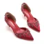 Chic / Beautiful Black Rhinestone Prom Womens Sandals 2023 5 cm Stiletto Heels Pointed Toe Sandals High Heels
