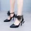 Chic / Beautiful Black Ankle Strap Bow Prom Womens Shoes 2026 9 cm Stiletto Heels Pointed Toe High Heels