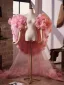 Bloemenfee Candy Roze Handgemaakt Appliques Gala sjaal 2026 Tule