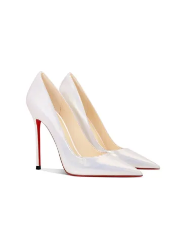 Chic Beautiful White Evening Party Pumps 2026 Leather 12 Cm Stiletto Heels Pointed Toe Pumps High Heels