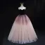 Charming Purple Gradient-Color Prom Dresses 2022 Ball Gown Spaghetti Straps Sleeveless Backless Floor-Length / Long Prom Formal Dresses