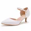 Modest / Simple White Casual Pointed Toe Womens Shoes 2024 5 cm Stiletto Heels Womens Shoes High Heels