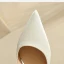 Élégant Ivoire Perle Noeud Bride Cheville Chaussure De Mariée 2023 Satin 8 cm Talons Aiguilles À Bout Pointu Mariage Escarpins Talons Hauts