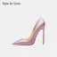 Sexy Rose Gold Evening Party Red Sole Pumps 2026 12 cm Stiletto Heels Pointed Toe High Heels