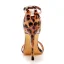 Sexy Brown Leopard Print Evening Party Womens Sandals 2023 11 cm Stiletto Heels Open / Peep Toe Sandals High Heels