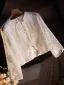 Vintage Vita Broderade Långärmad sjal 2025