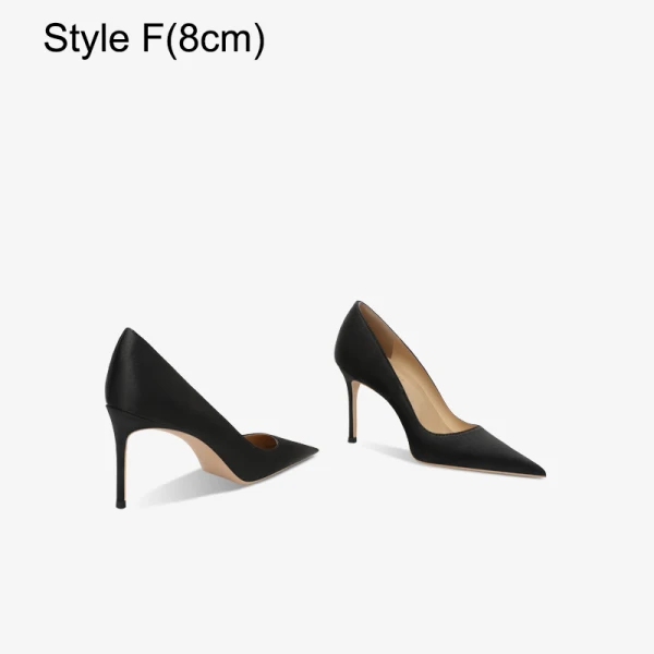 Modest Mint Green Evening Party Satin Pumps 2023 Leather 12 cm Stiletto Heels Pointed Toe High Heels Pumps