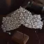 Vintage / Retro White Pearl Rhinestone Earrings Crown Wedding Bridal Hair Accessories 2025 Alloy