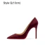 Fashion Black Suede Evening Party Pumps 2023 12 cm Stiletto Heels Pointed Toe Pumps High Heels