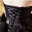Fashion Black Appliques Cascading Ruffles Prom Dresses 2024 Ball Gown Strapless Sleeveless Backless Court Train Prom Formal Dresses