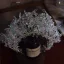 Charmant Argenté Fait main Cristal Tiare Mariage Accessoire Cheveux Mariage 2025
