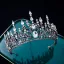 Vintage / Retro White Rhinestone Crystal Bridal Hair Accessories Wedding Tiara 2022 Alloy