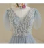 Chic / Beautiful Silver Sequins Prom Dresses 2022 A-Line / Princess V-Neck Short Sleeve Backless Floor-Length / Long Prom Formal Dresses