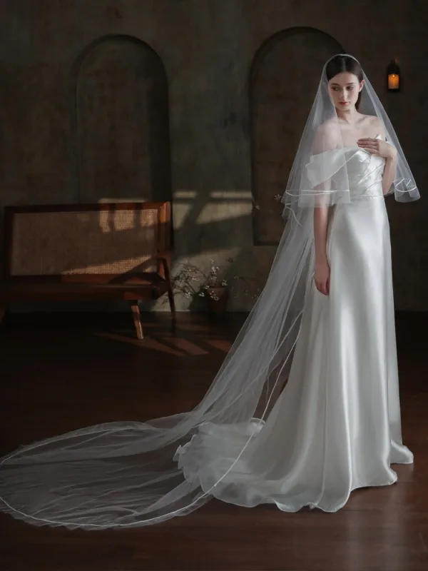 High-end White Bridal Wedding Veils 2025 2 m