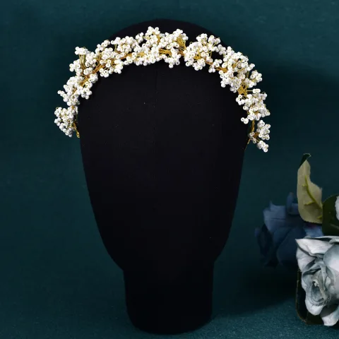 Ungewöhnlich Gold Perle Legierung Hochzeit Haarschmuck Braut 2024