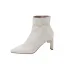 Mode Ivory / Creme Perle Satin Winter Brautschuhe 2024 8 cm Stilettos Spitzschuh Hochzeit Stiefel