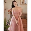 Charming Blushing Pink Beading Pleated Evening Dresses 2023 A-Line / Princess Off-The-Shoulder Sleeveless Backless Floor-Length / Long Evening Party Formal Dresses