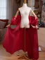 Unusual Burgundy Prom shawl 2025