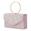 Charming Bling Bling Sequins Rhinestone Tassel Blushing Pink Evening Party Clutch Bags 2023