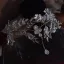 Bling Bling Białe Rhinestone Cyrkon Kolczyki Tiara Naszyjnik Ozdoby Do Włosów Ślubne Akcesoria Ślub 2025