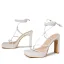 Sexy Orange Street Wear Womens Sandals 2022 X-Strap 11 cm Thick Heels Open / Peep Toe Sandals High Heels