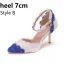 Elegant Two Tone White Pearl Lace Flower Prom Womens Sandals 9 cm Stiletto Heels Pointed Toe High Heels