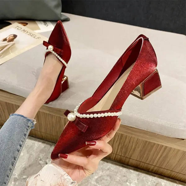 Snake Lakleren Pumps met Spitse Neus en Hoge Hak