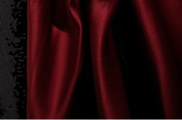 Chic / Beautiful Burgundy Sequins Flower Prom Dresses 2023 Trumpet / Mermaid Sleeveless Strapless Backless Court Train Prom Formal Dresses