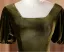 Vintage / Retro Army Green Pearl Sash Velvet Prom Dresses 2026 A-Line / Princess Square Neckline Short Sleeve Backless Floor-Length / Long Formal Dresses