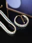 Fashion White Handmade  Rhinestone Pearl Prom Bracelets Necklaces Accessories 2025