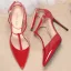 Chic / Beautiful Nude Street Wear Patent Leather Womens Sandals 2020 T-Strap 10 cm Stiletto Heels Pointed Toe Sandals