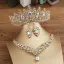 Fashion White Crystal Rhinestone Wedding Tiara Bridal Hair Accessories 2022 Alloy
