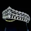 Barokk Sølv Perle Rhinestone Bryllup Tiara 2022 Legering Har Tilbehor