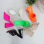 Chic / Beautiful White Street Wear Womens Sandals 2022 11 cm Thick Heels Open / Peep Toe Womens Sandals High Heels