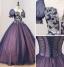 Vintage / Originale Bleu Marine Paillettes Robe De Bal 2022 Robe Boule Encolure Dégagée Manches Courtes Dos Nu Longue Promo Robe De Ceremonie