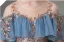Chic / Beautiful Sky Blue Beading Sequins Birthday Flower Girl Dresses 2024 Ball Gown Scoop Neck Short Sleeve Floor-Length / Long